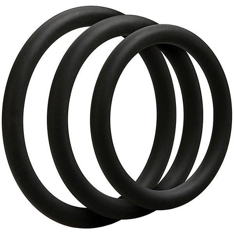 Optimale 3 C Ring Set Thin By Doc Johnson - Cock Ring Sets