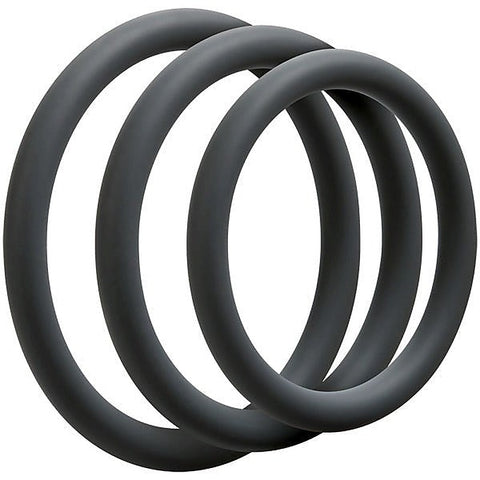 Optimale 3 C Ring Set Thin By Doc Johnson - Cock Ring Sets