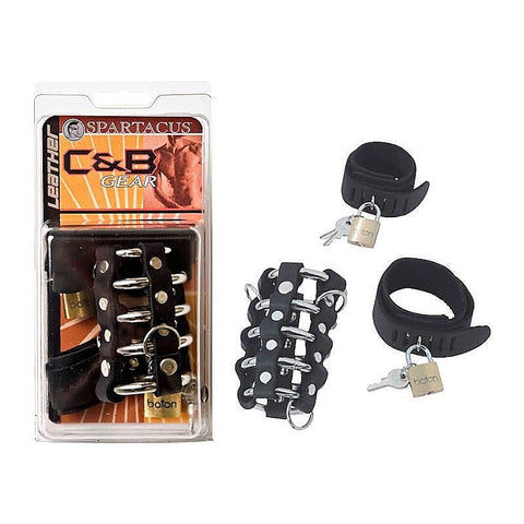 Triple Cock Chastity Combo Set By Spartacus Enterprises - Male Chastity