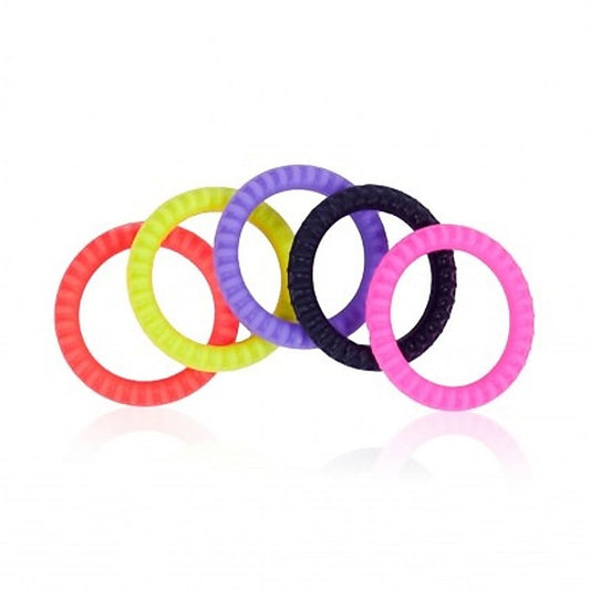 Erection Commander Stretchy Cock Ring 5 Pack - Cock Rings