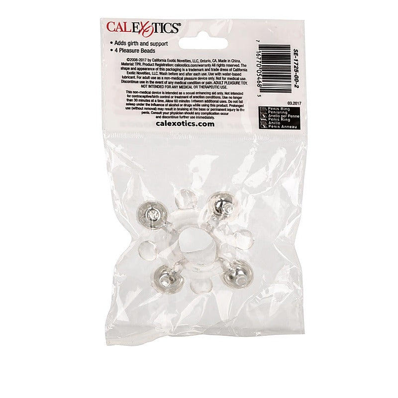 Erection Enhancer Cock Ring with Beads by California Exotics - Stretchy Cock Rings