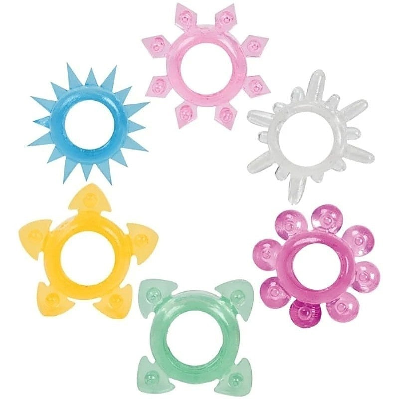 Tower Of Power Cock Rings by Doc Johnson - Stretchy Cock Rings