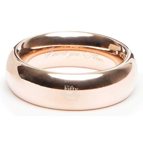 Fifty Shades Freed I Want You Now Steel Cock Ring - Steel Cock Rings