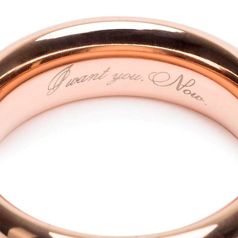 Fifty Shades Freed I Want You Now Steel Cock Ring - Steel Cock Rings