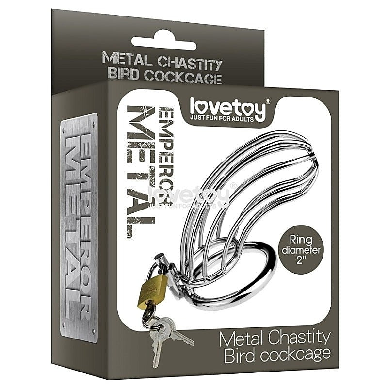 Metal Chastity Bird Cock Cage - Male Chastity