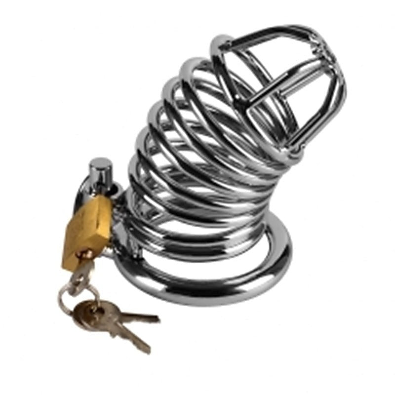 Jailed Metal Chastity Cage by Lovetoy - Male Chastity