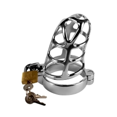 Detained Metal Chastity Cage by Lovetoy - Male Chastity