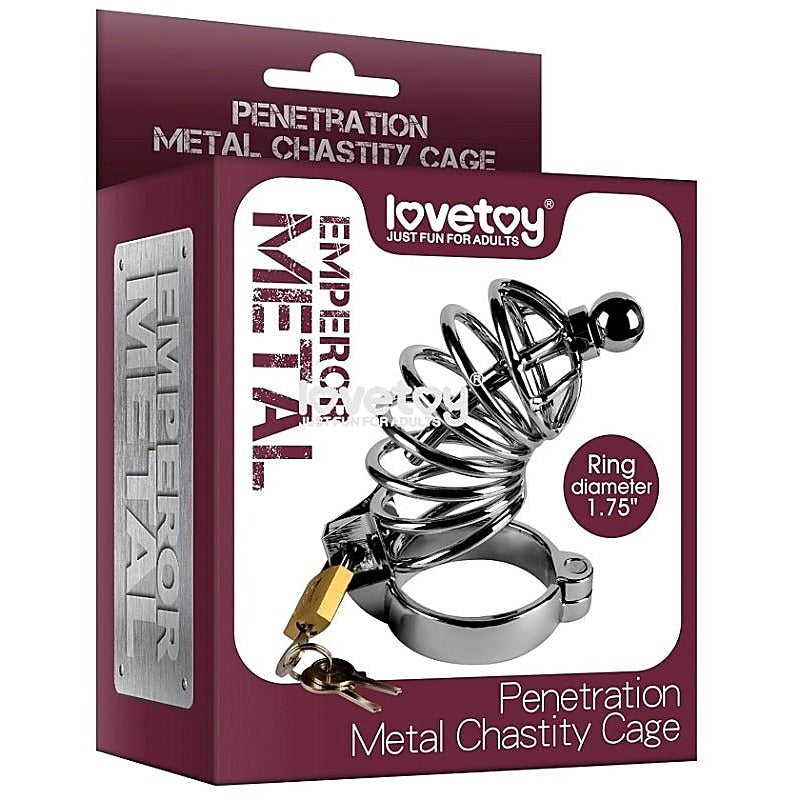 Penetration Metal Chastity Cage - Male Chastity