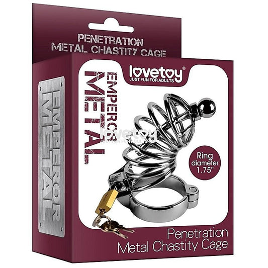 Penetration Metal Chastity Cage - Male Chastity