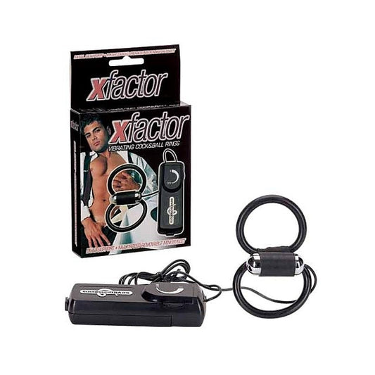 Xfactor Vibrating Cock and Ball Rings - Cock Rings