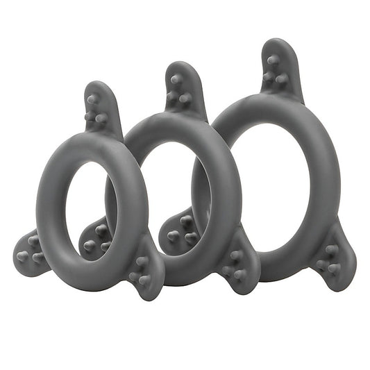 California Exotics Pro Series Silicone Cock Ring Set - Stretchy Cock Rings
