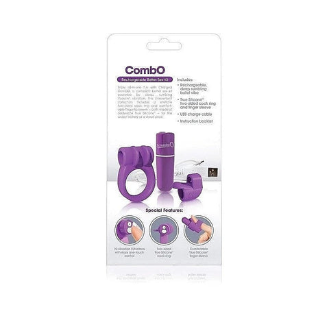 Charged CombO Purple by Screaming O - Sex Kits