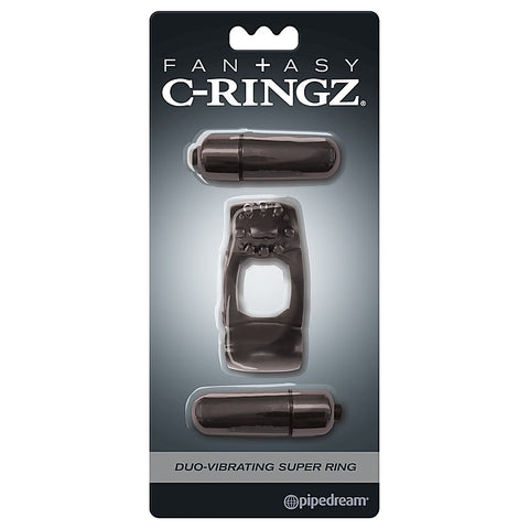 Fantasy C-Ringz Duo Super Vibrating Cock Ring - Cock Rings