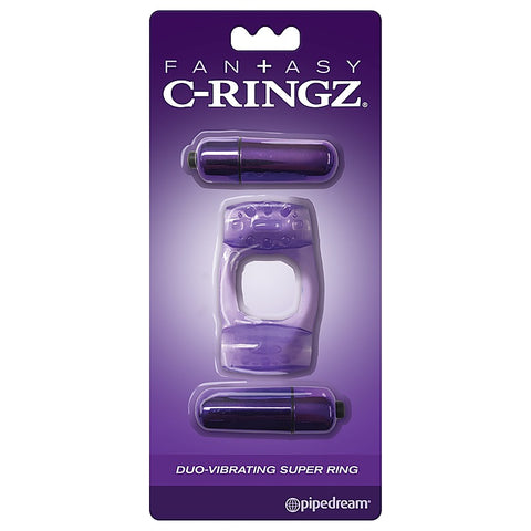 Fantasy C-Ringz Duo Super Vibrating Cock Ring - Cock Rings