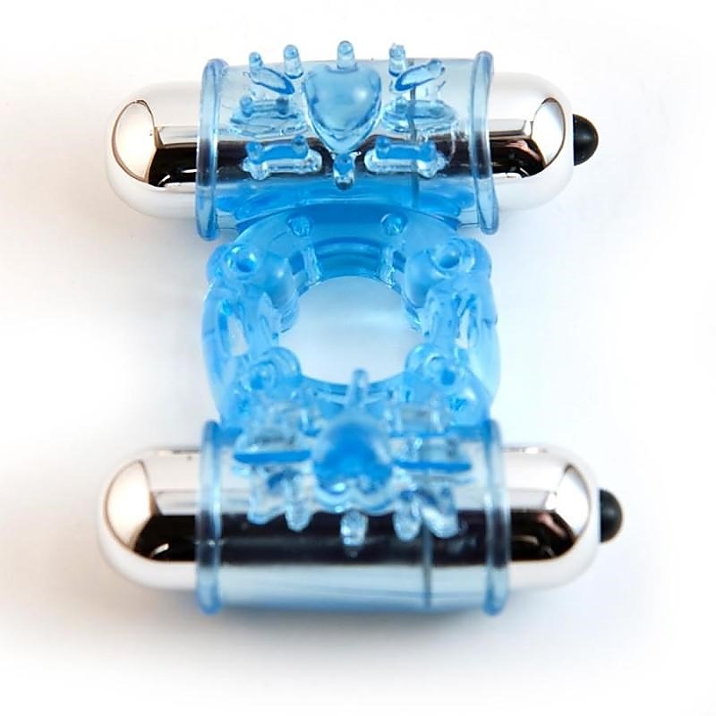 S-Wet Double Action Dual Bullet Cock Ring by Nu Sensuelle - Cock Rings