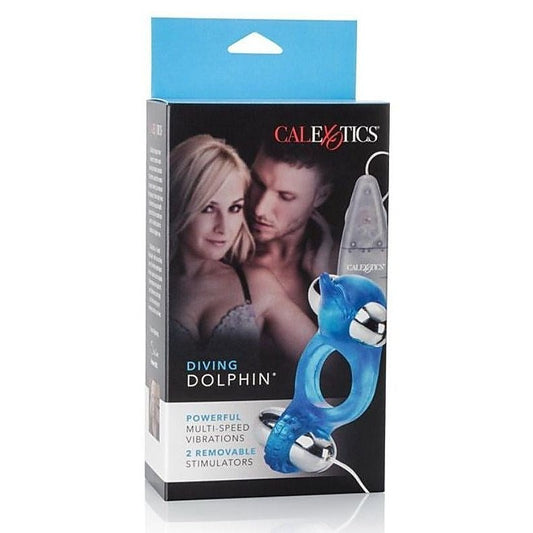 CalExotics Diving Dolphin Triple Action Pleasure Cock Ring - Cock Rings