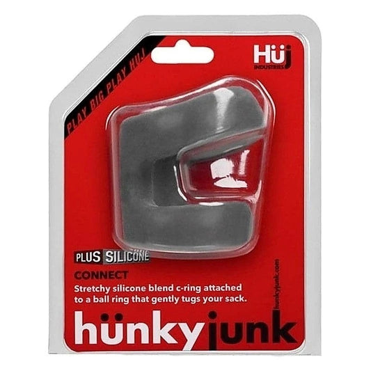 Hunkyjunk CONNECT C-Ring/Ball Tugger - Cock Rings