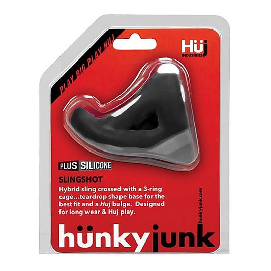 Hunkyjunk SLINGSHOT 3-Ring Teardrop Sling - Ball and Cock Toys