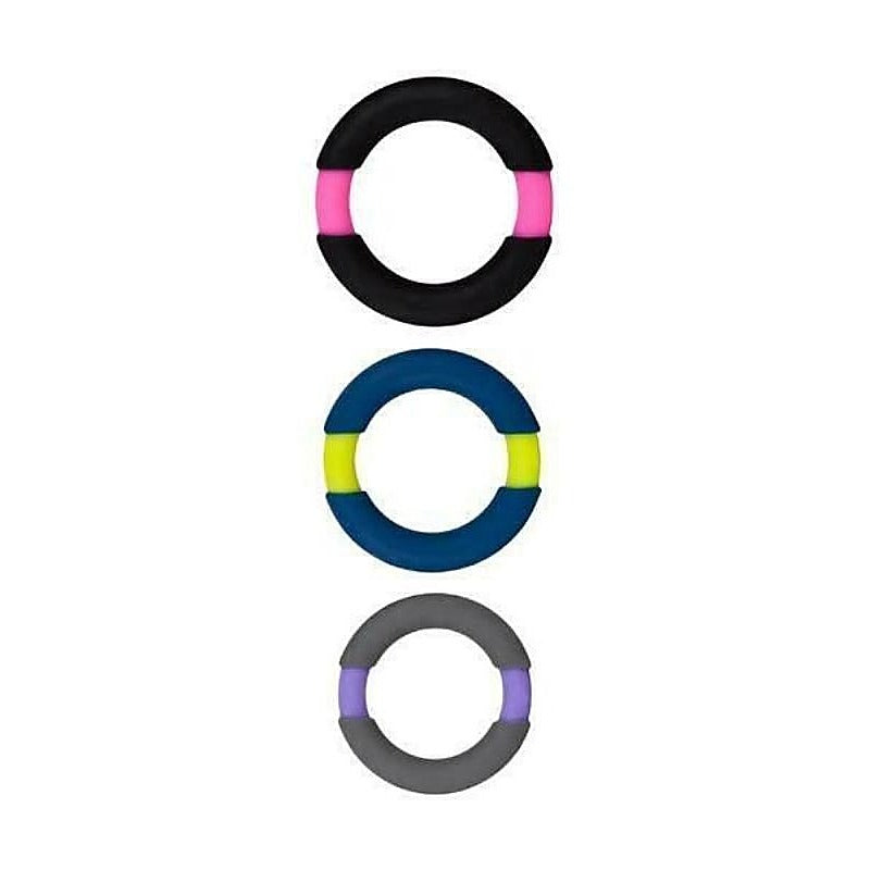 All Night Stand 3 Cock Ring Set By Nanma Corporation - Cock Ring Sets