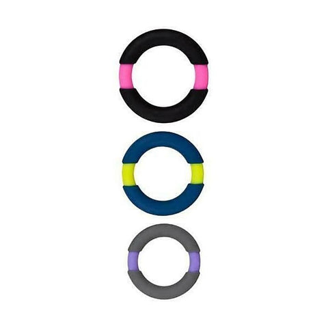 All Night Stand 3 Cock Ring Set By Nanma Corporation - Cock Ring Sets