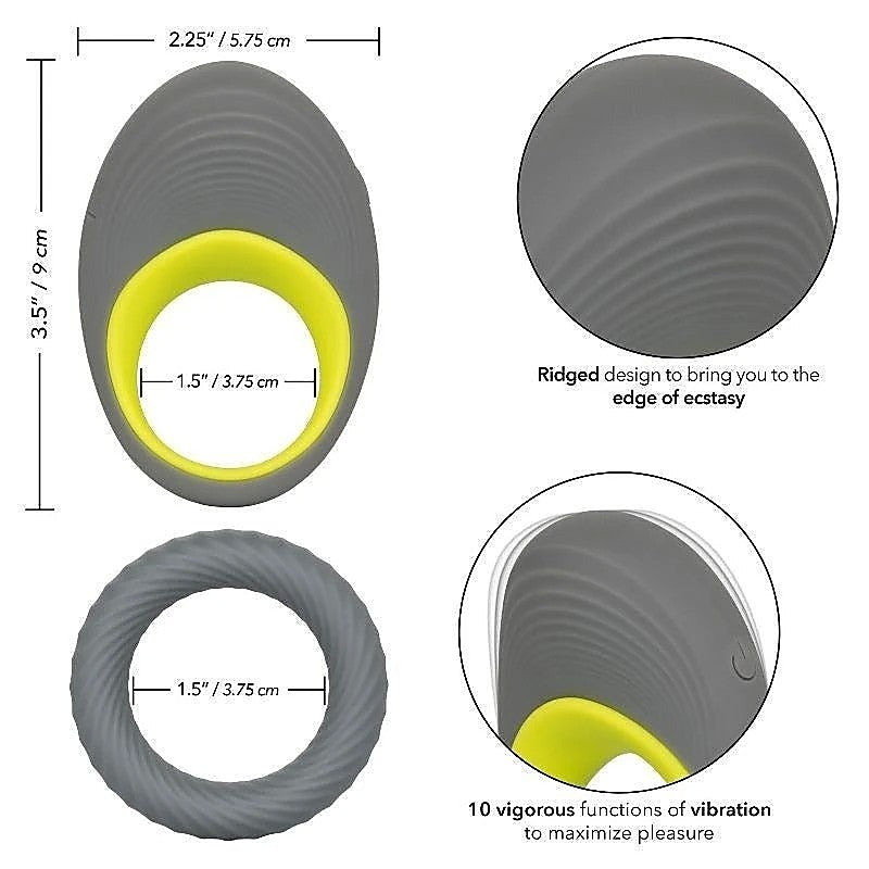 Link Up Edge Vibrating Male Pleasure Penis Ring - Cock Rings