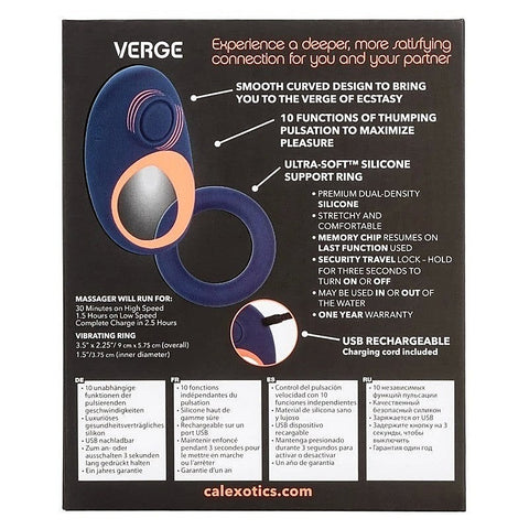 Link Up Verge Dual Stimulator By California Exotics - Cock Rings