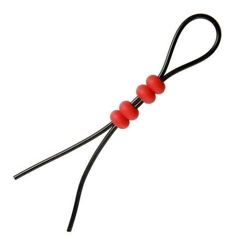 Master Series Crimson Tied Bolo Lasso Cock Ring By Xr Brands - Cock Rings