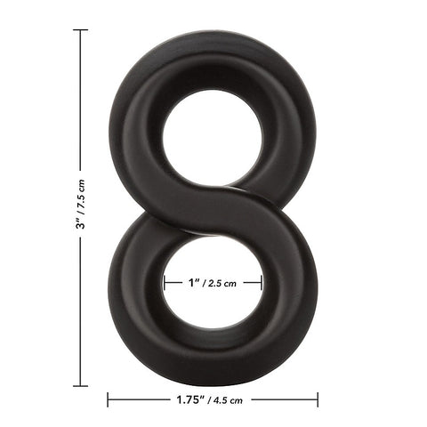Alpha Ultra-Soft Crazy 8 Mens Cock Ring - Stretchy Cock Rings