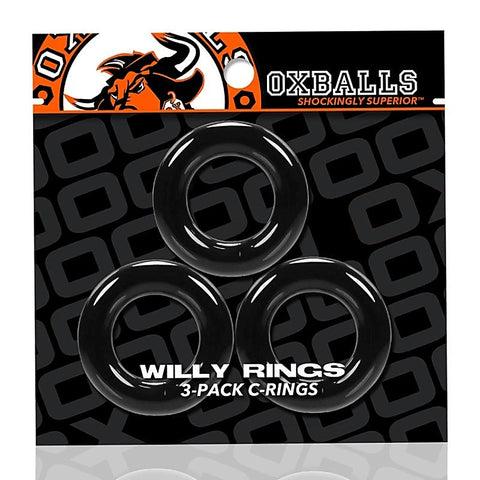 Willy Cock Rings 3 Pack by Oxballs - Stretchy Cock Rings