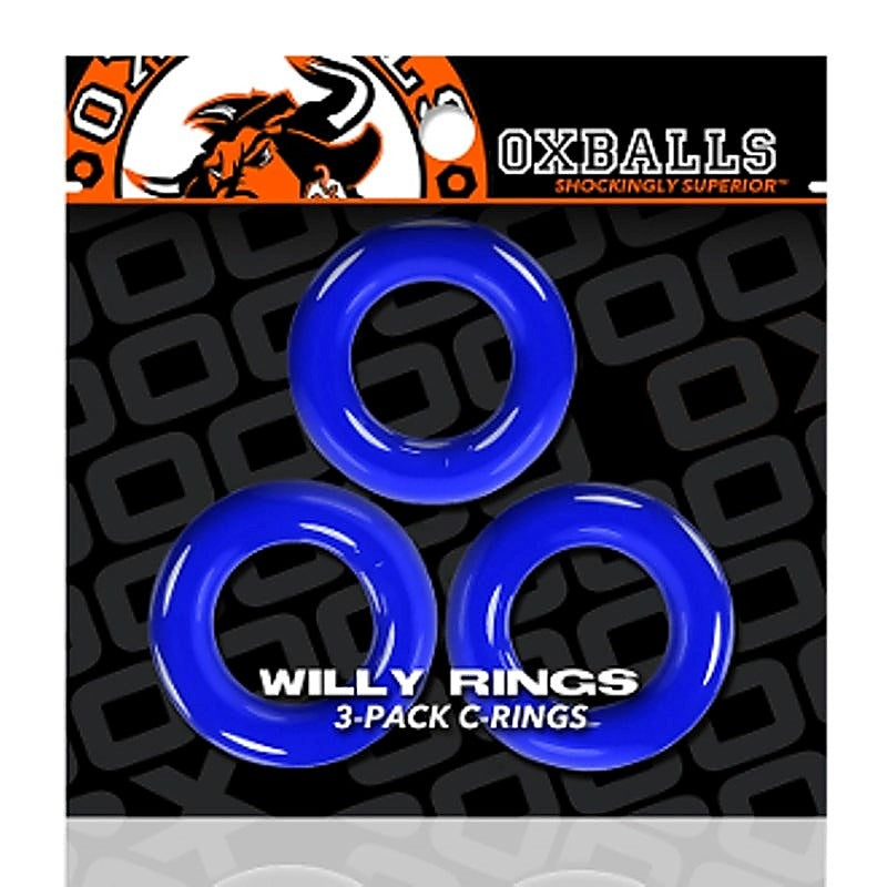 Willy Cock Rings 3 Pack by Oxballs - Stretchy Cock Rings