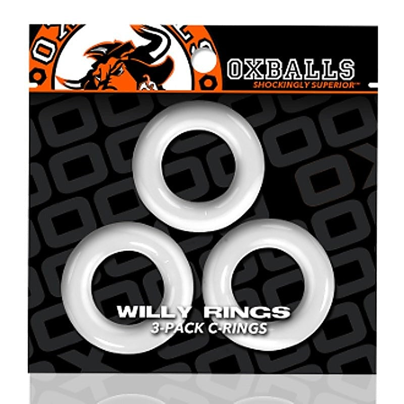 Willy Cock Rings 3 Pack by Oxballs - Stretchy Cock Rings