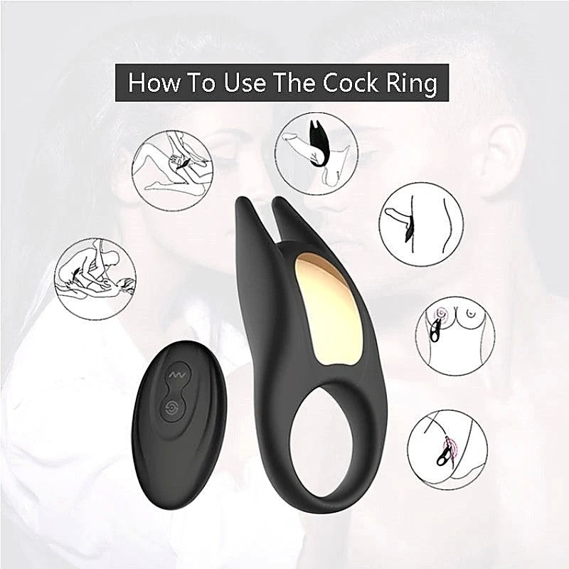Wireless Vibrating Pleasure Cock Ring by Winyi - Ball and Cock Toys