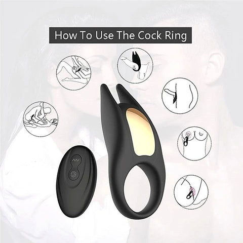 Wireless Vibrating Pleasure Cock Ring by Winyi - Ball and Cock Toys