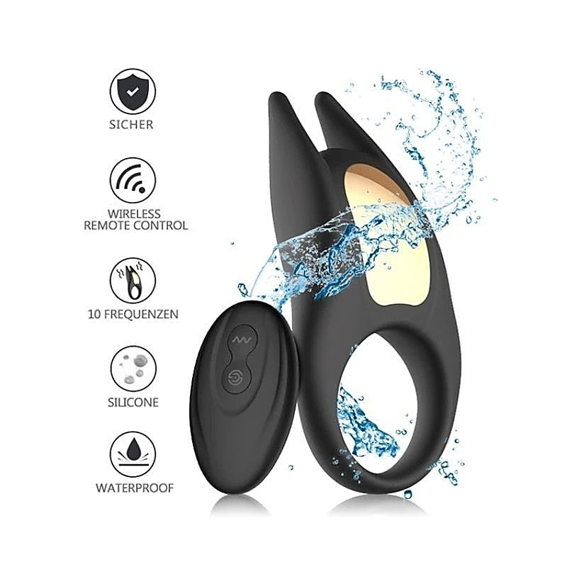 Wireless Vibrating Pleasure Cock Ring by Winyi - Ball and Cock Toys