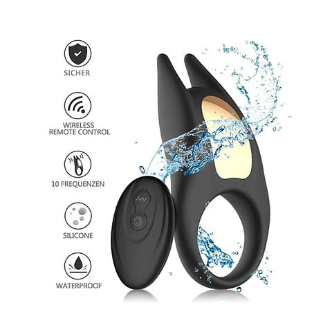 Wireless Vibrating Pleasure Cock Ring by Winyi - Ball and Cock Toys