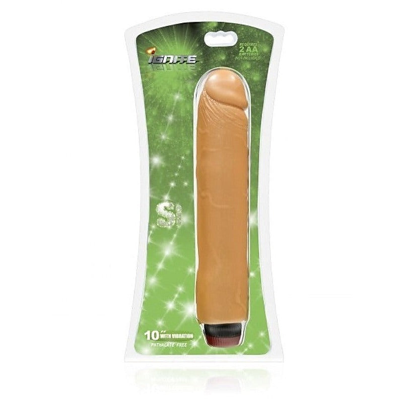 Cock with Vibration 10in - Vibrating Dildos