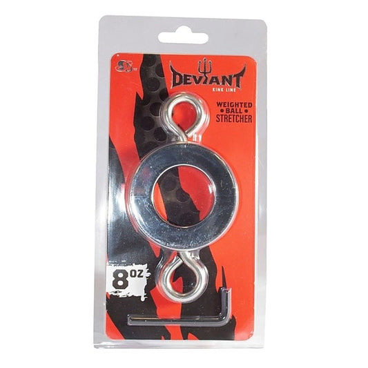 Deviant Weighted Ball Stretcher 8oz - Cock Rings