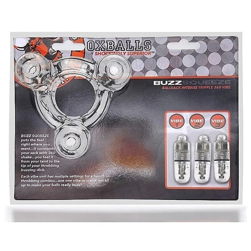Buzz Squeeze Cock Ring Waterproof by Oxballs - Cock Rings