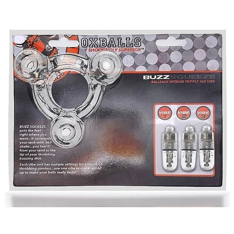Buzz Squeeze Cock Ring Waterproof by Oxballs - Cock Rings