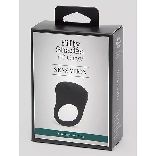 Fifty Shades Sensation Rechargeable Vibrating Love Ring - Vibrating Cock Rings