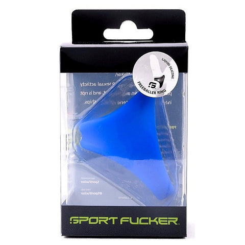 Freeballer Cock Ring Blue by Sport Fucker - Stretchy Cock Rings