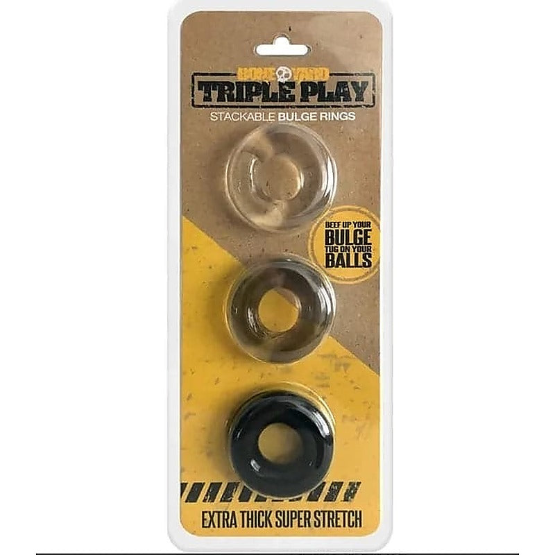 HUJ3 C-Ring 3 Pack by Hunkyjunk - Cock Rings