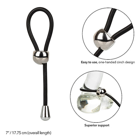 E-Z Cinch Silicone Lasso Cock Ring by California Exotics - Cock Rings
