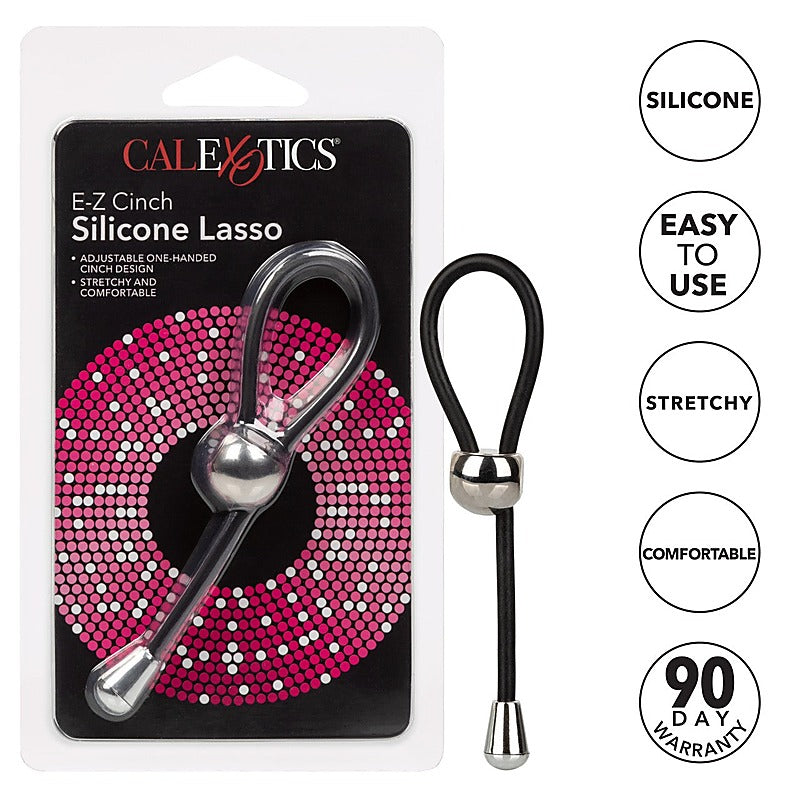 E-Z Cinch Silicone Lasso Cock Ring by California Exotics - Cock Rings