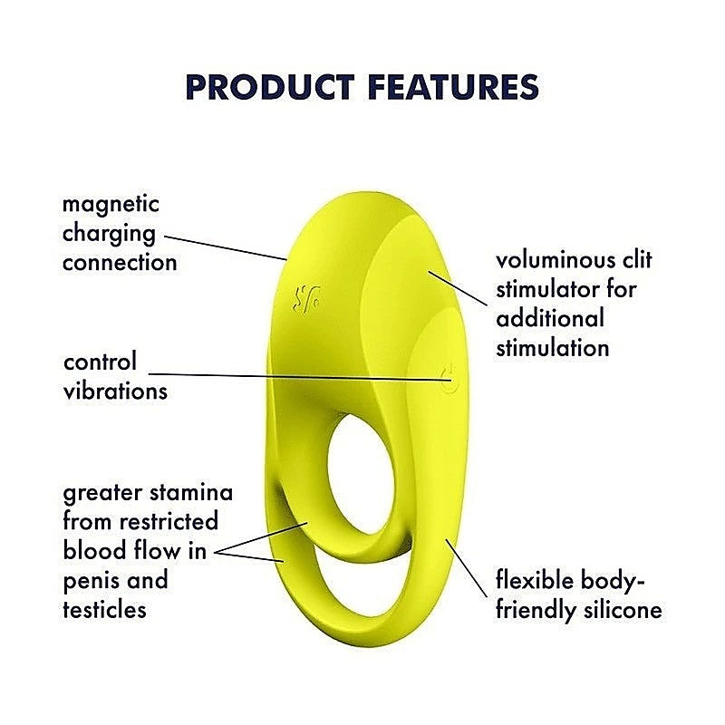 Duo Vibrating Silicone Cock Ring by Satisfyer - Ball and Cock Toys