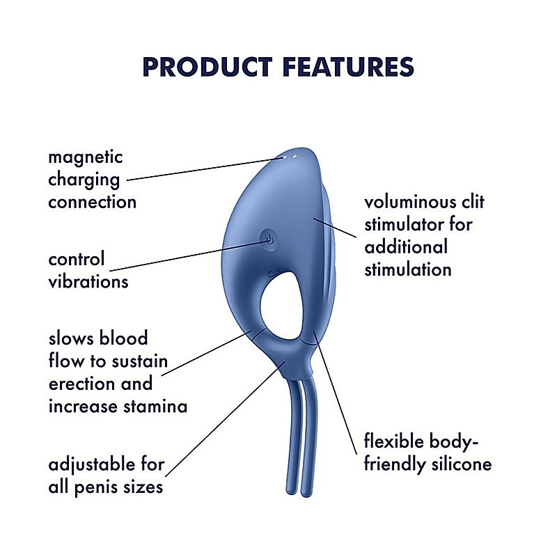 Swordsman Adjustable Lasso Cock Ring By Satisfyer - Ball and Cock Toys