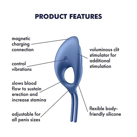 Swordsman Adjustable Lasso Cock Ring By Satisfyer - Ball and Cock Toys