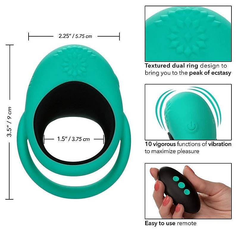 Link Up Remote Alpha Multi-Function Cock Ring - Vibrating Cock Rings