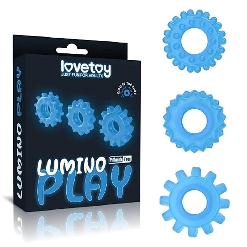 Lumino Play Glow Cock Ring Sets By Lovetoy - Cock Ring Sets