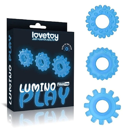Lumino Play Glow Cock Ring Sets By Lovetoy - Cock Ring Sets